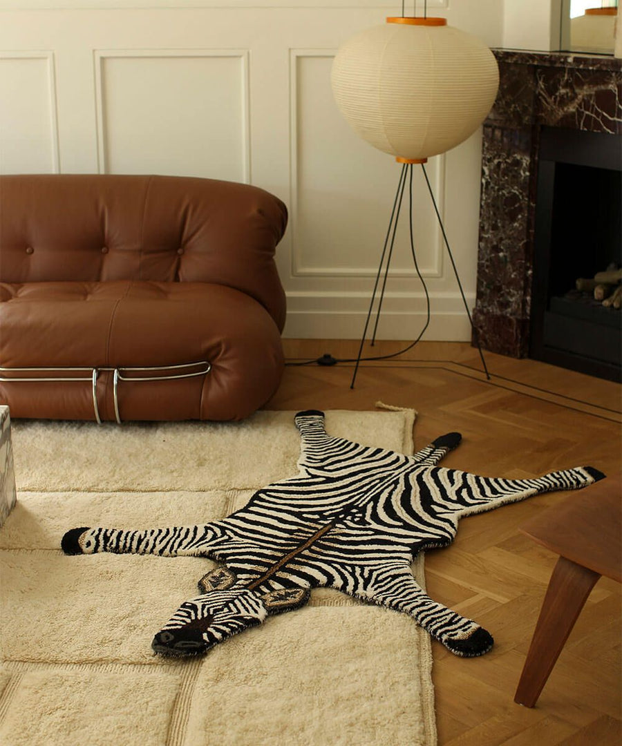 Stripey Zebra Rug Large