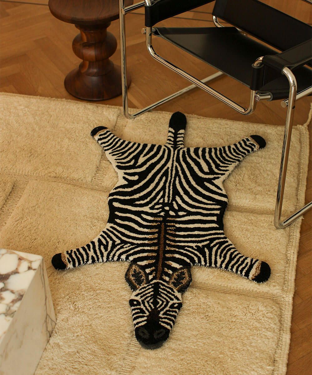 Stripey Zebra Rug Small