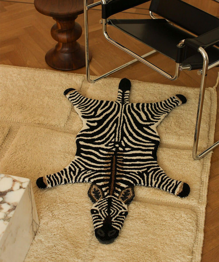 Stripey Zebra Rug Small
