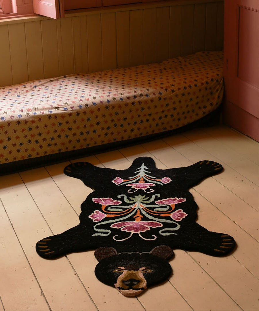 Blooming Bear Rug Large