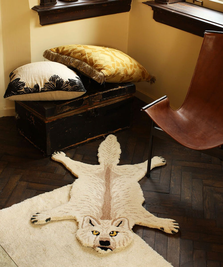 Woozy Wolf Rug Small