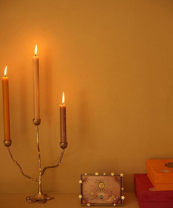 Misty Triple Candle Holder