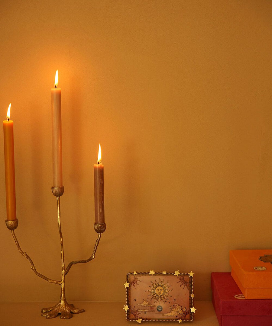 Misty Triple Candle Holder
