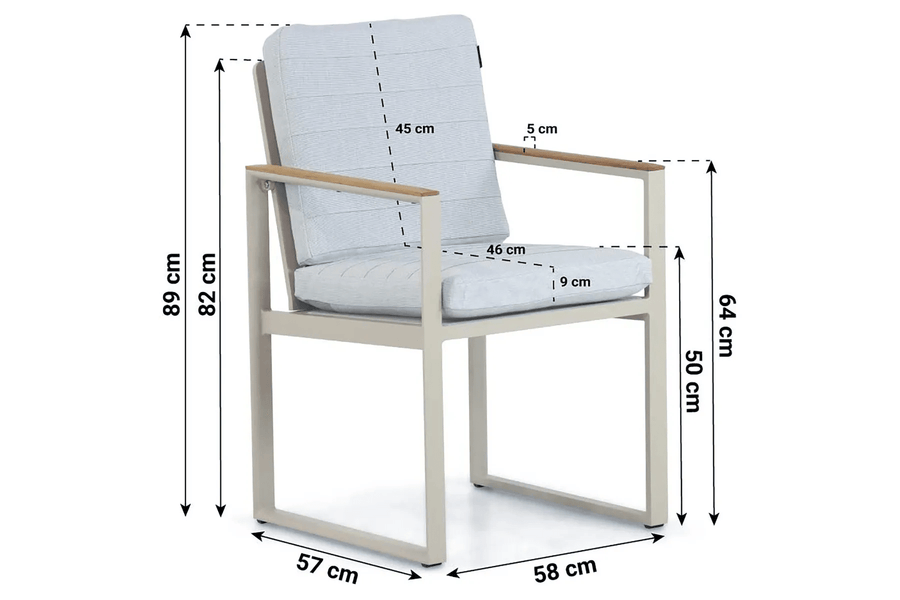 Diningset Faro/Coco Vienna 180 cm