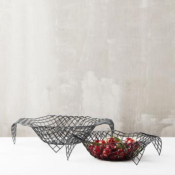 Wire Envelope mand zwart 34x34x8.5cm