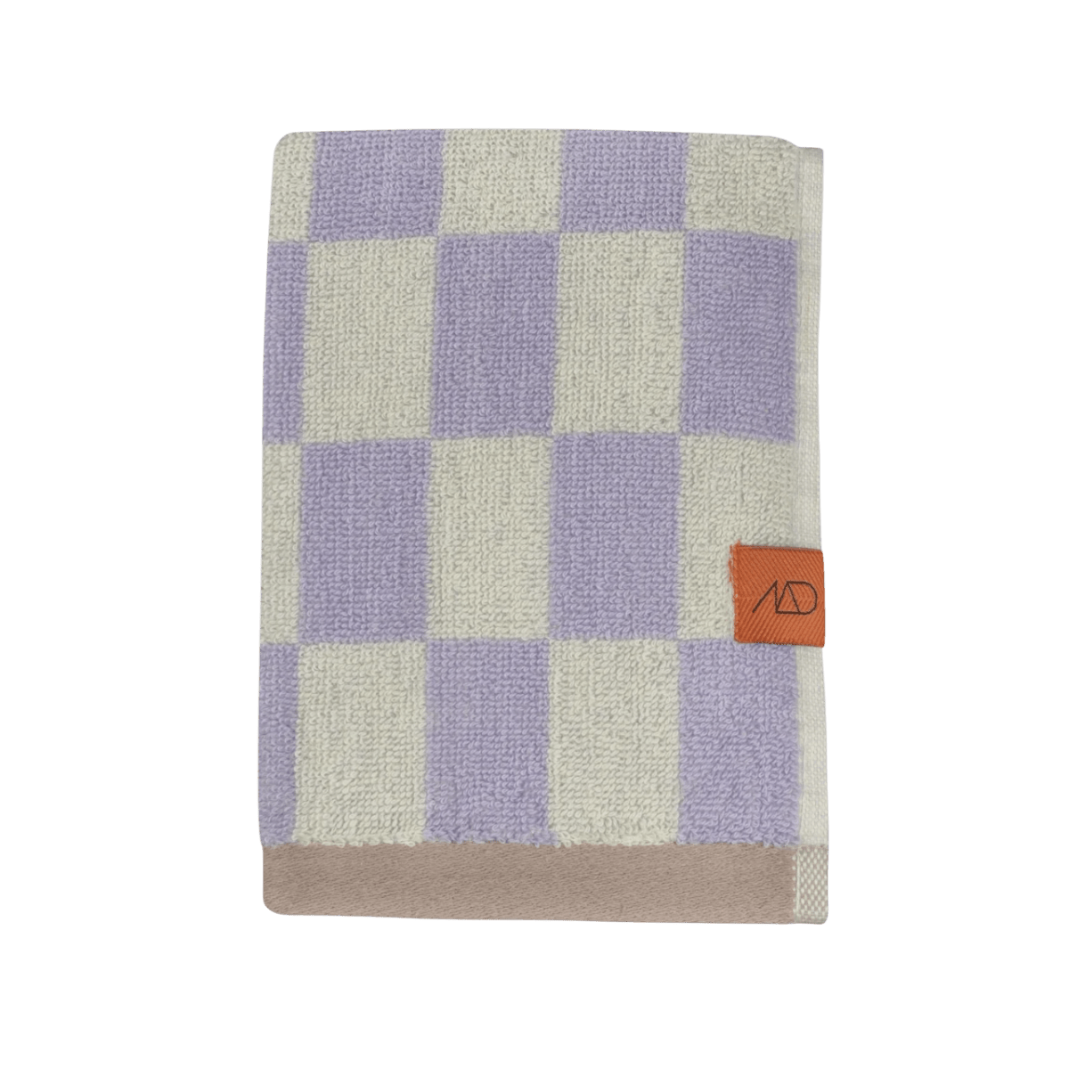 RETRO Guest towel, per stuk lila-ecru