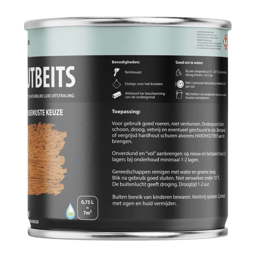 Hermadix hardhoutbeits 461 750ml blank