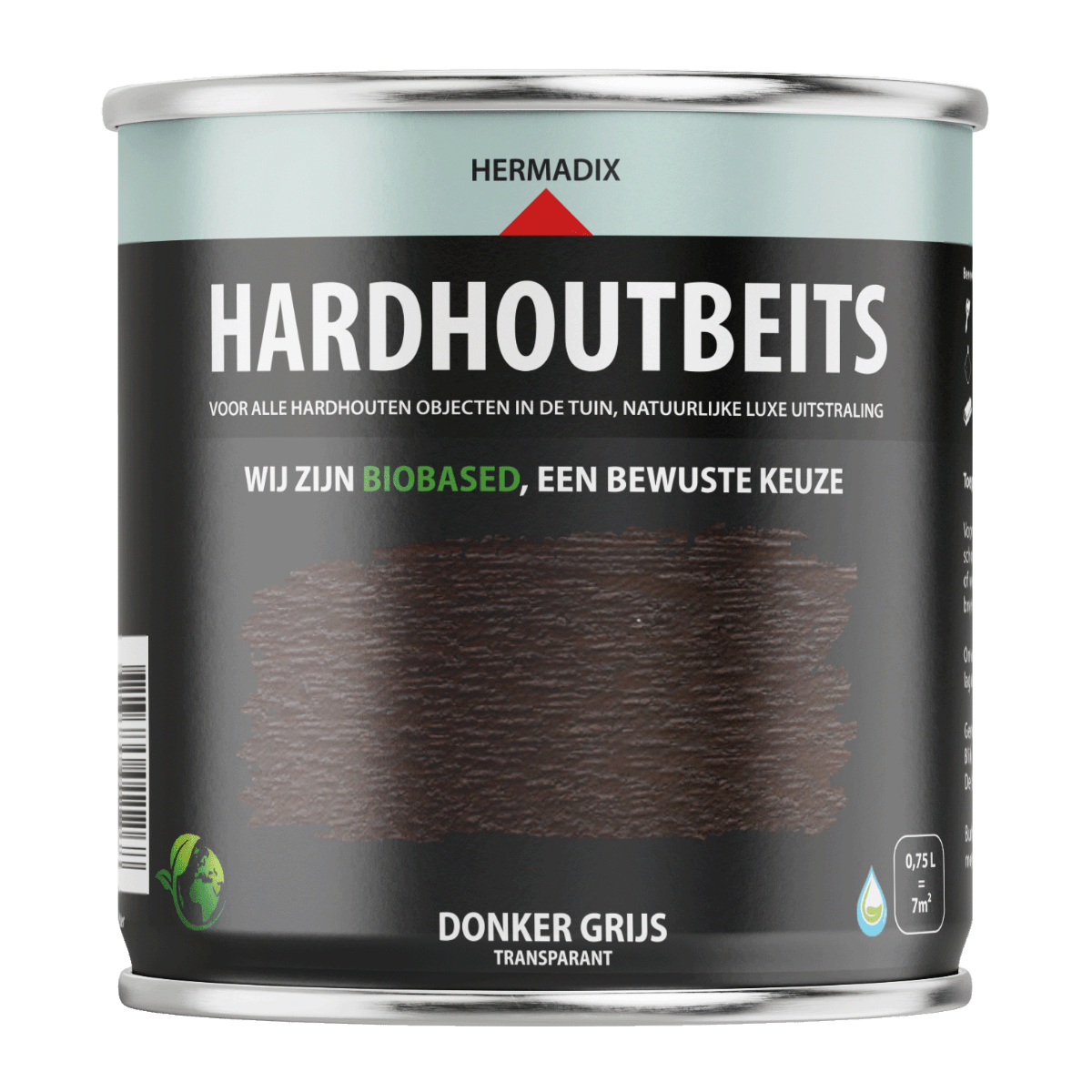 Hermadix hardhoutbeits 463 750ml donkergrijs