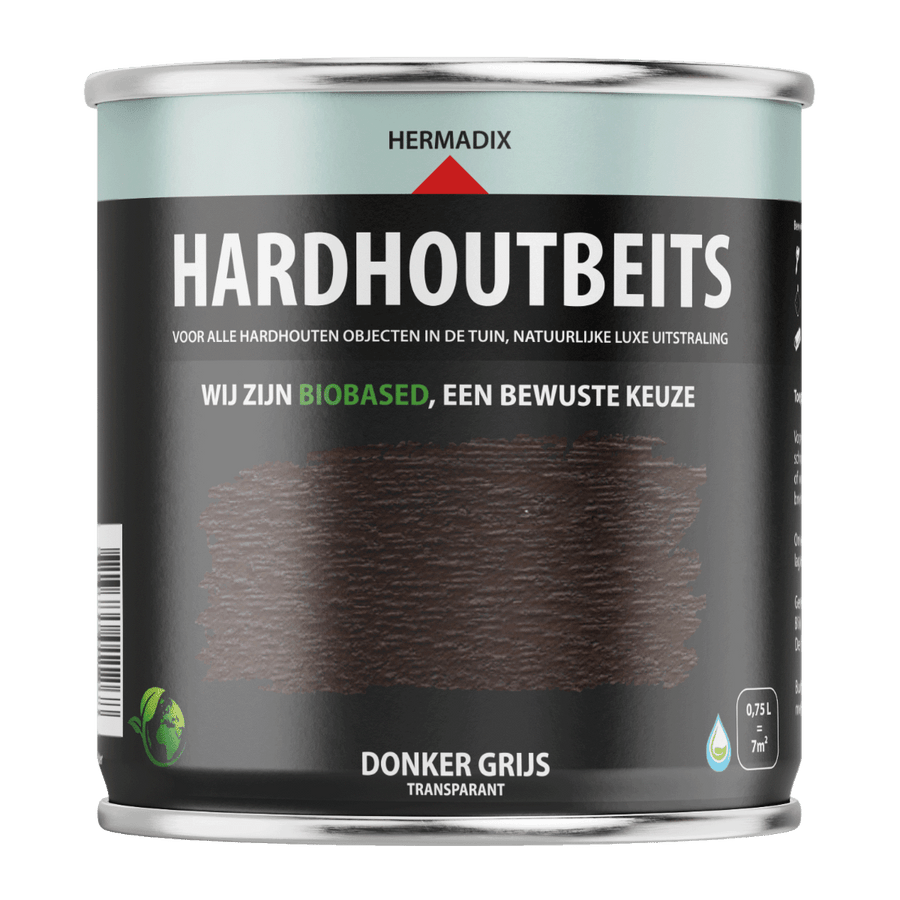 Hermadix hardhoutbeits 463 750ml donkergrijs