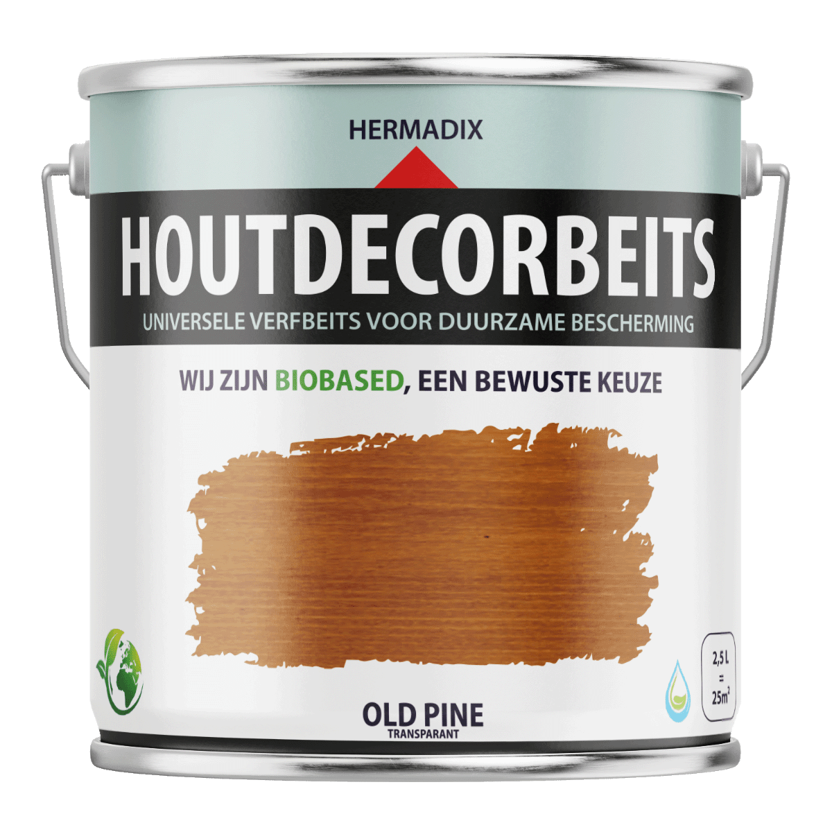 Hermadix houtdecor verfbeits 657 2500 ml old pine