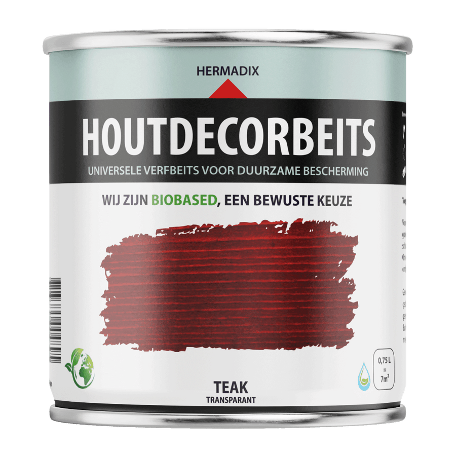 Hermadix houtdecor verfbeits 651 750ml teak