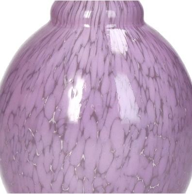 Vase glass lilac 12x12x23cm