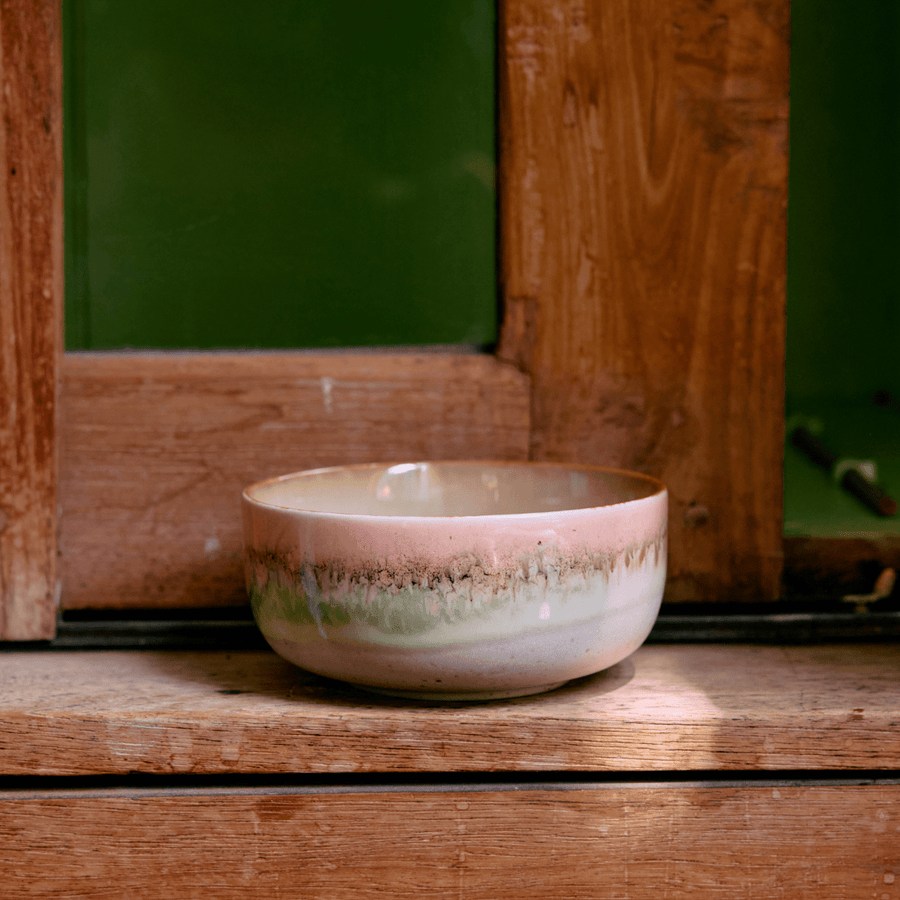 70s ceramics: dessert bowl, glaze