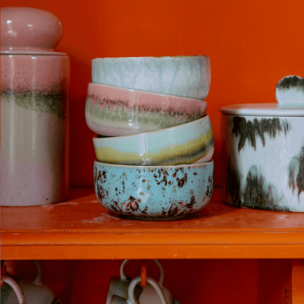 70s ceramics: dessert bowl, patina