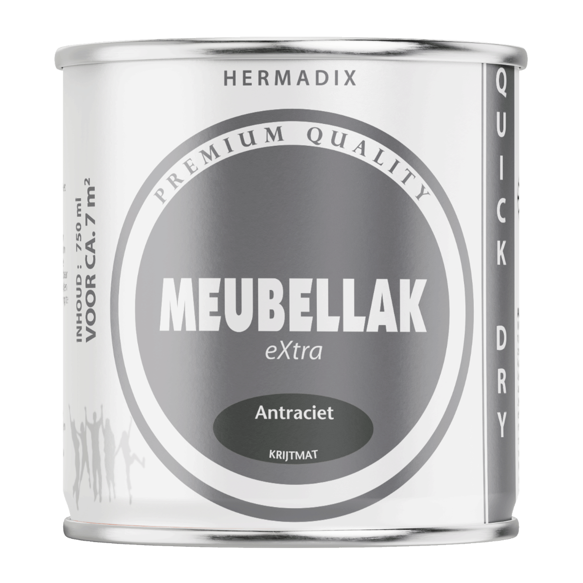 Hermadix meubellak krijtm. antraciet 750