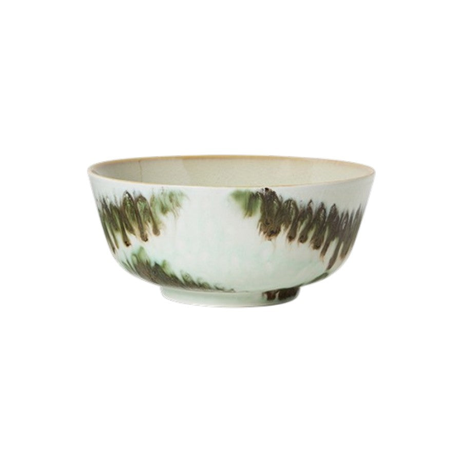 Ramen kom 70s ceramics minimalist groen