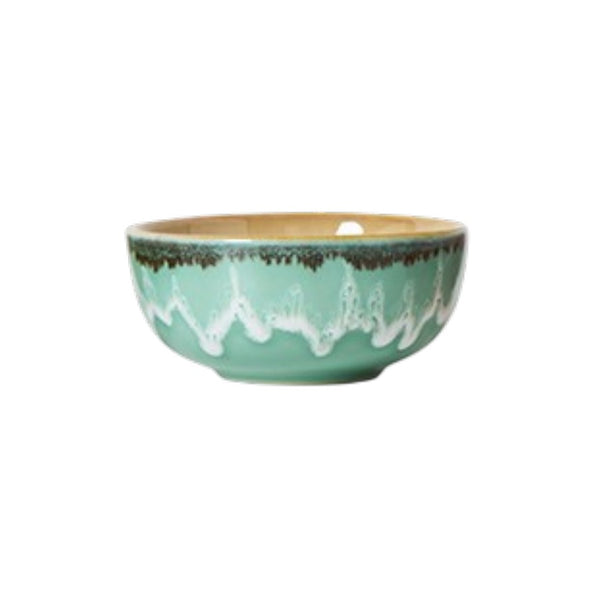 Kom XS 70s ceramics modernist groen