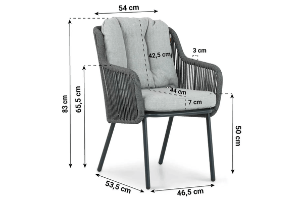 Diningset Santika Nanda/Coco Weave 240 cm