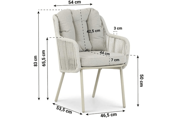 Diningset Santika Nanda/Falcon-Talai 180 cm