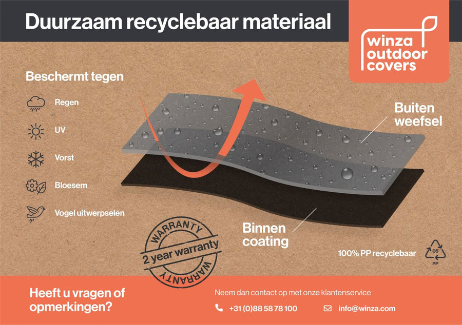 Premium beschermhoes parasol tot 4 meter