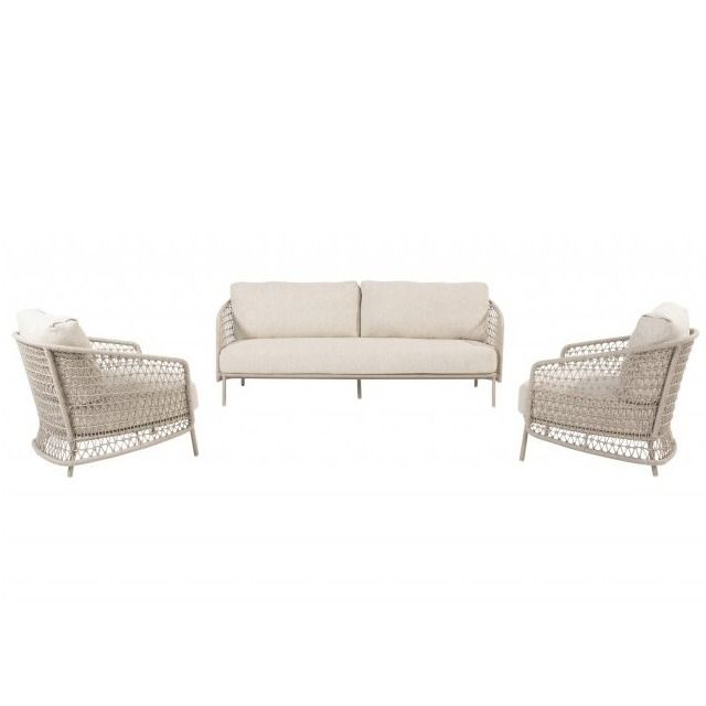 Puccini lounge 3 delige bank met 2 stoelen