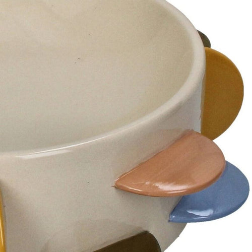 Bowl Disks Stoneware Multi 36.2x36.2x11cm