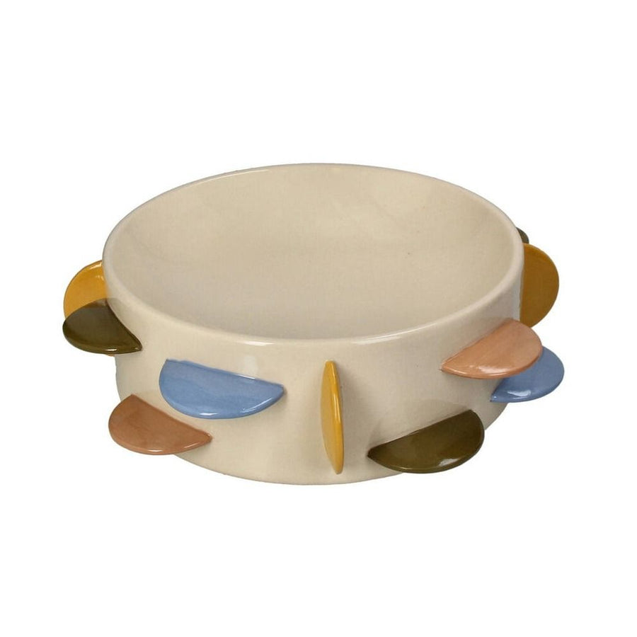 Bowl Disks Stoneware Multi 36.2x36.2x11cm