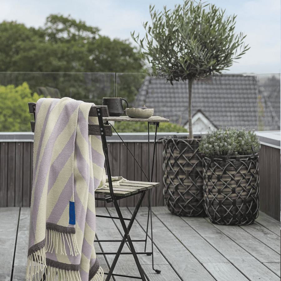 RETRO throw 125x170cm Lila