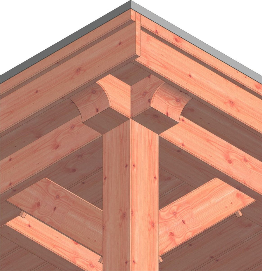Buitenverblijf Siena 4150x3500x2500mm (bxdxh)