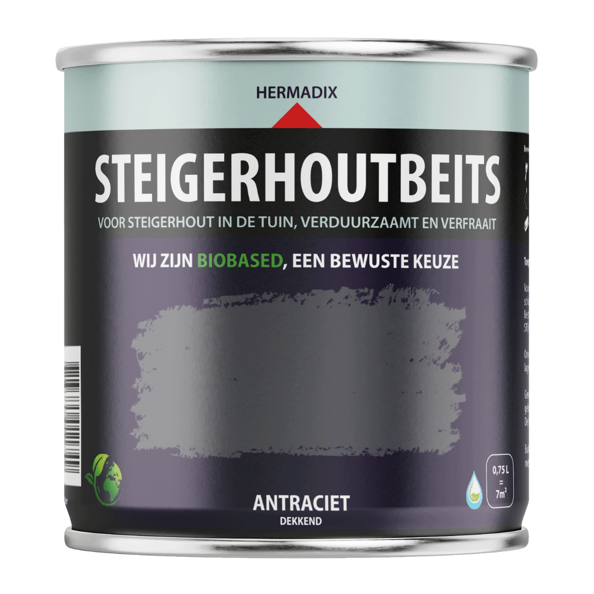 Hermadix steigerhoutbeits antraciet  750