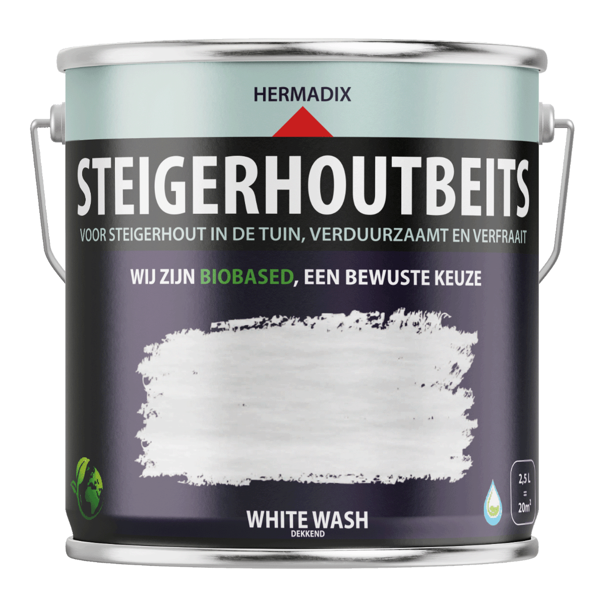 Hermadix steigerhoutbeits white wash 2,5