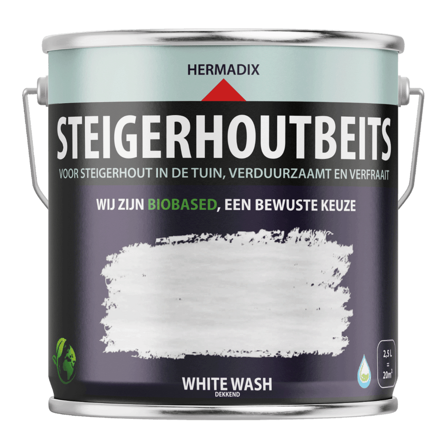 Hermadix steigerhoutbeits white wash 2,5