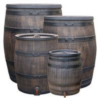 Roto regenton 240 liter ø 70 x h.86 cm bruin