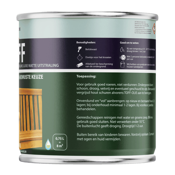 Hermadix toff teakolie  750ml