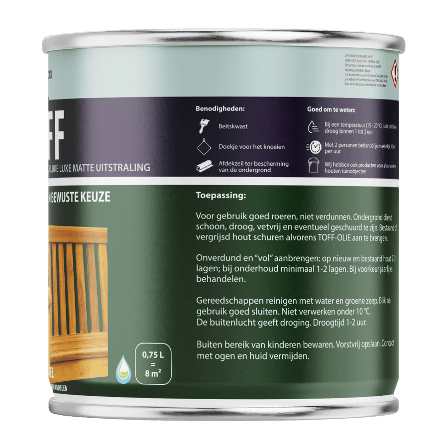 Hermadix toff teakolie  750ml