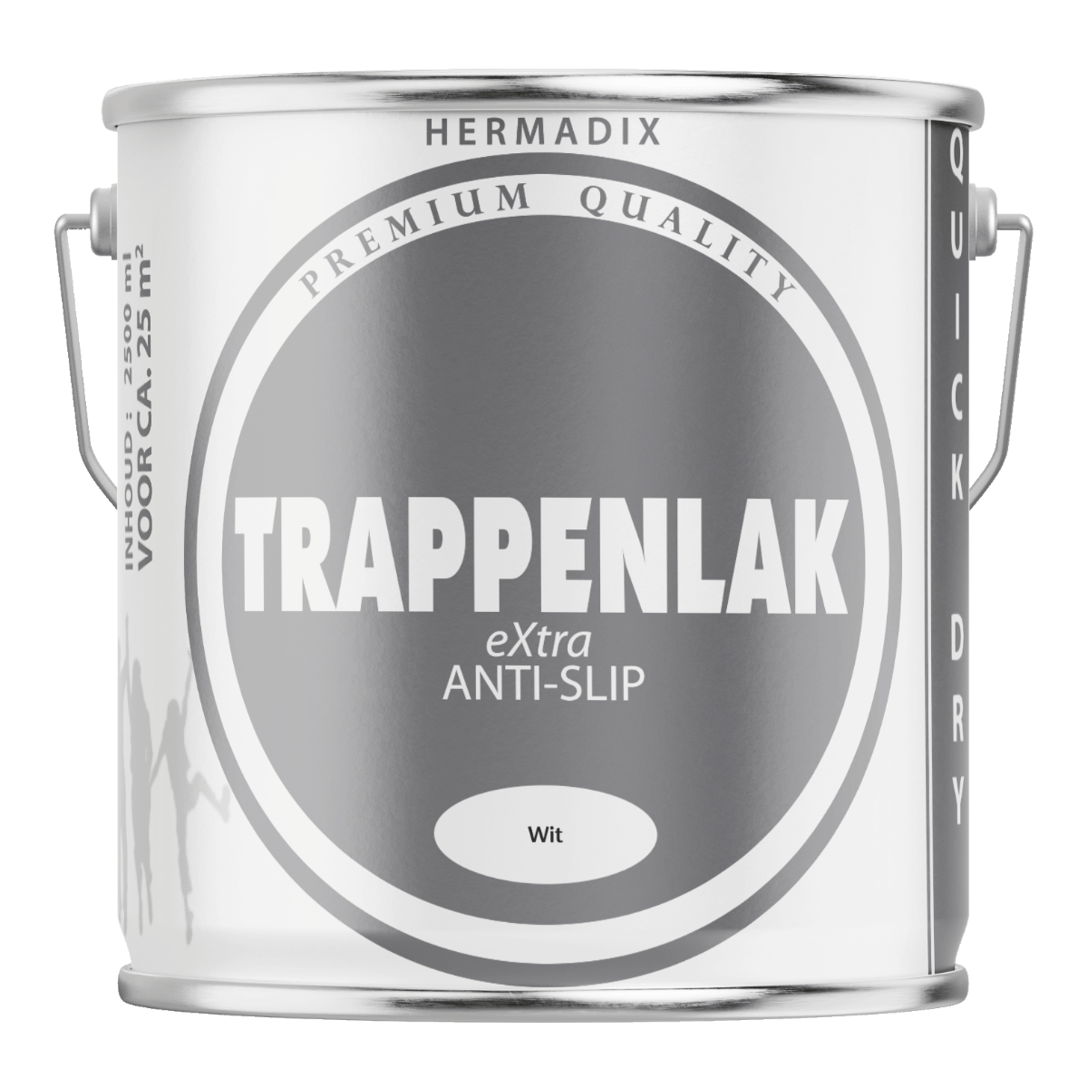 Hermadix trappenlak extra wit 2,5 ltr anti slip