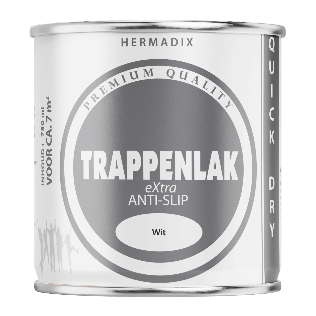 Hermadix trappenlak extra wit 750ml anti slip