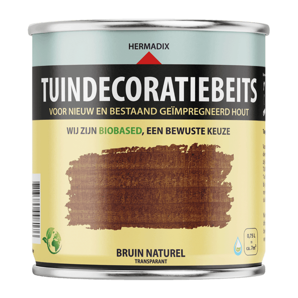 Hermadix tuindecoratiebeits 766 750ml bruin (naturel)