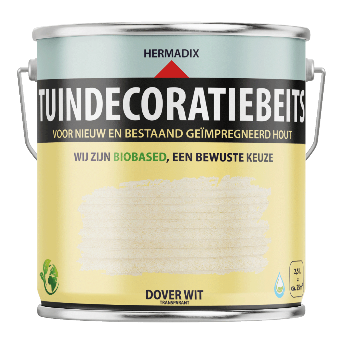 Hermadix tuindecoratiebeits 765 750ml dover wit