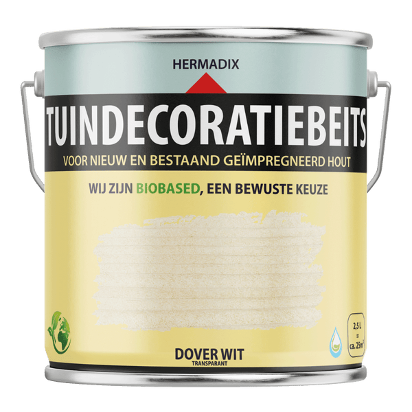 Hermadix tuindecoratiebeits 765 750ml dover wit