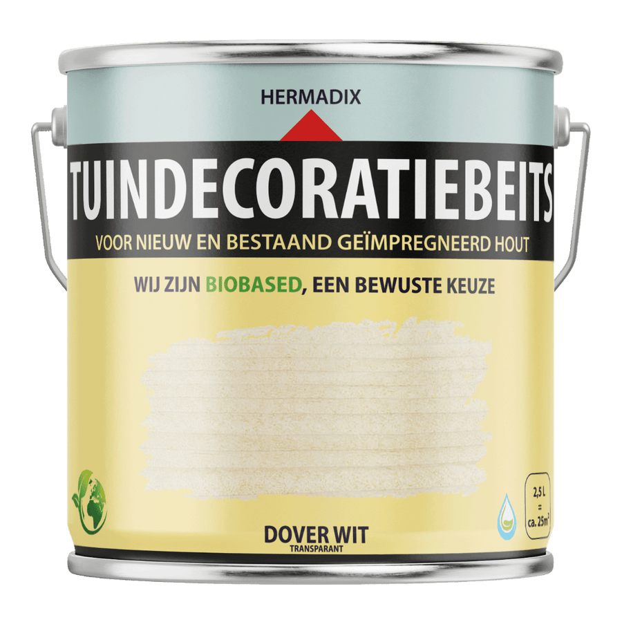 Hermadix tuindecoratiebeits 765 750ml dover wit