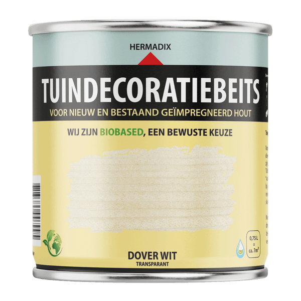 Hermadix tuindecoratiebeits 765 2500ml dover wit
