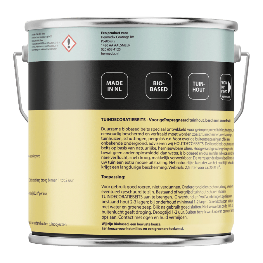 Hermadix tuindecoratiebeits 767 2500ml groen (naturel)