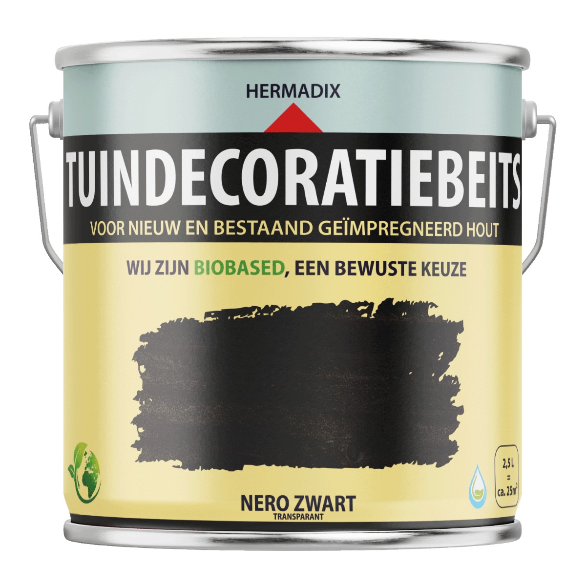 Hermadix tuindecoratiebeits 720 2500ml nero