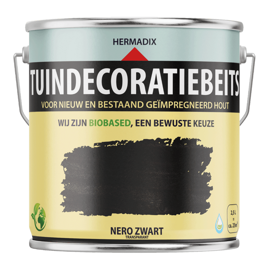 Hermadix tuindecoratiebeits 720 2500ml nero