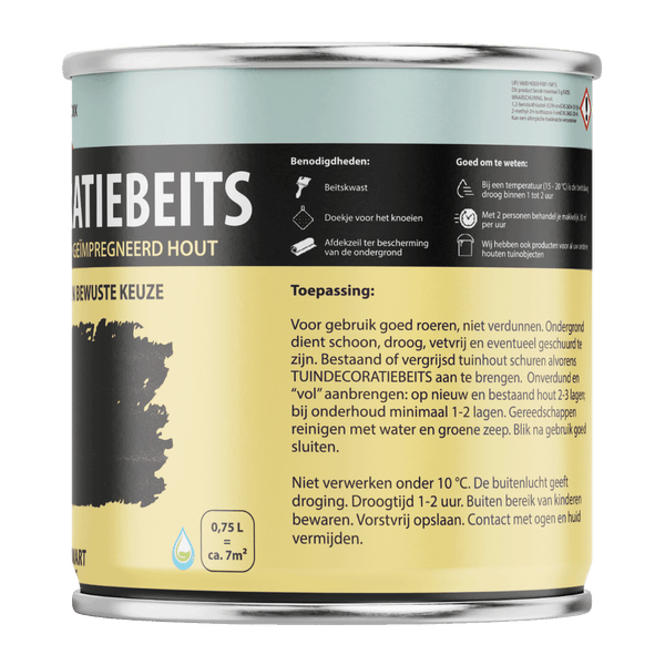 Hermadix tuindecoratiebeits 720 750ml nero