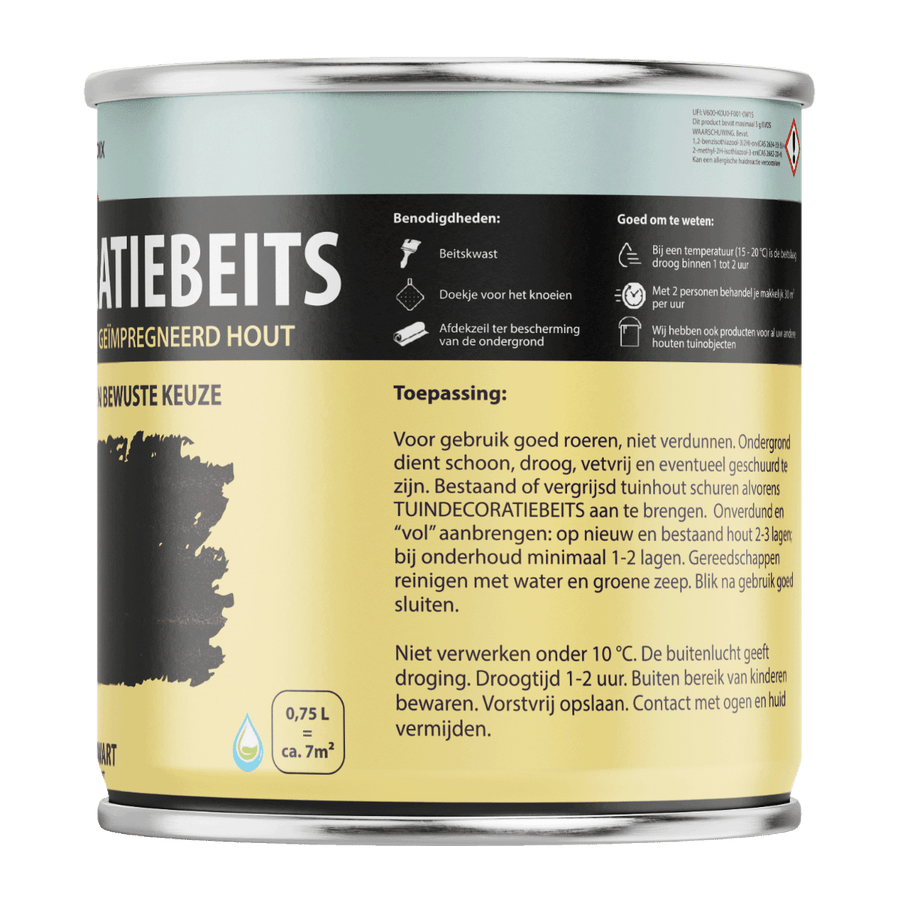 Hermadix tuindecoratiebeits 720 750ml nero