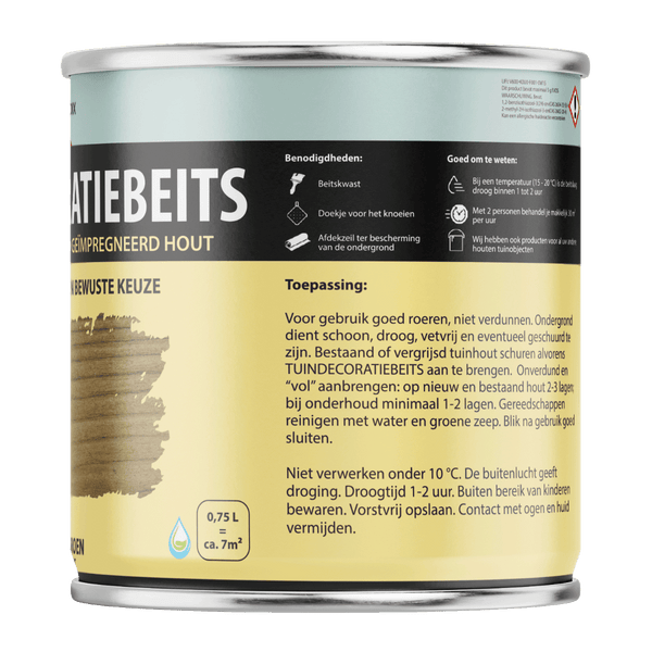 Hermadix tuindecoratiebeits 763 750ml olijf groen
