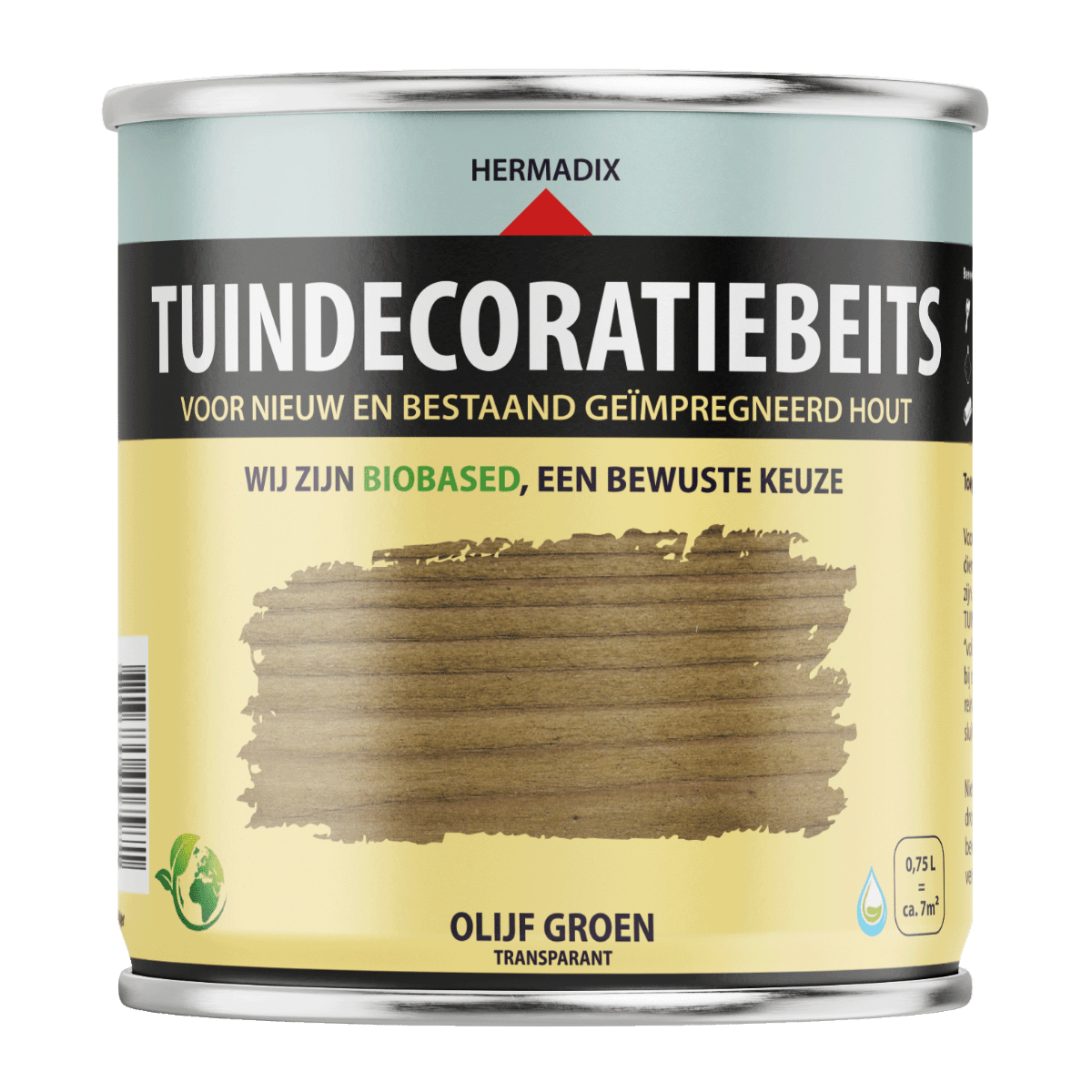 Hermadix tuindecoratiebeits 763 750ml olijf groen