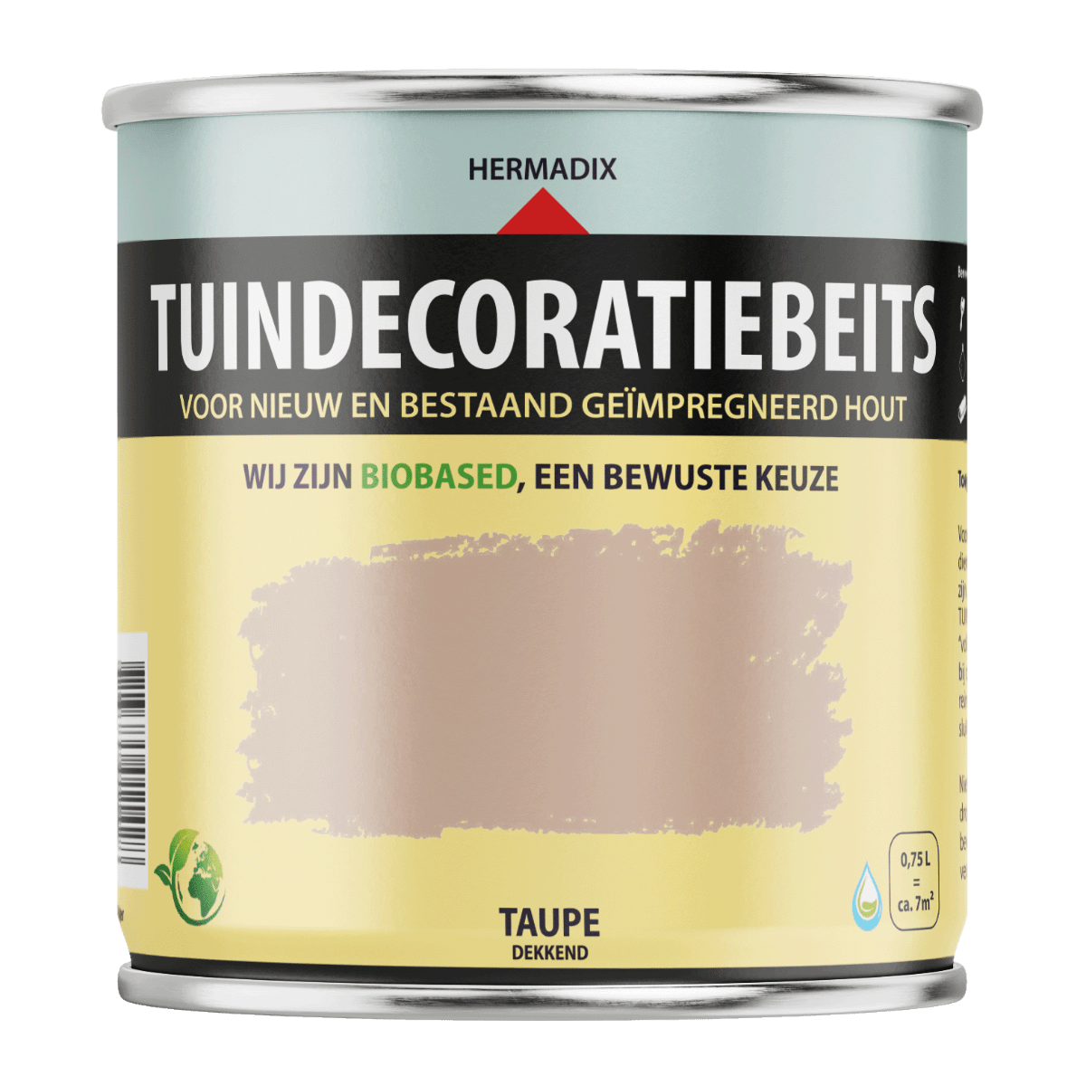 Hermadix tuindecoratiebeits 717 750ml taupewhite